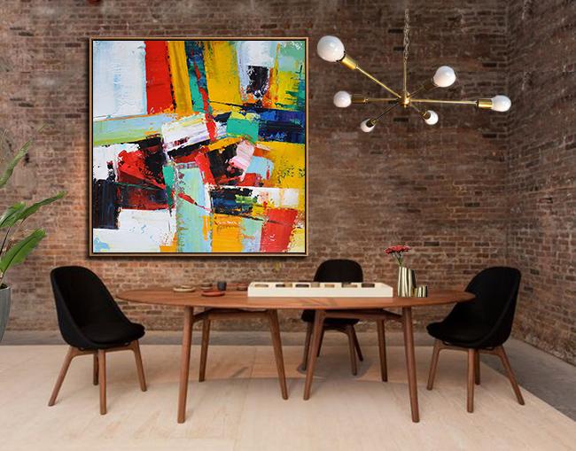 Palette Knife Contemporary Art #L10A - Click Image to Close